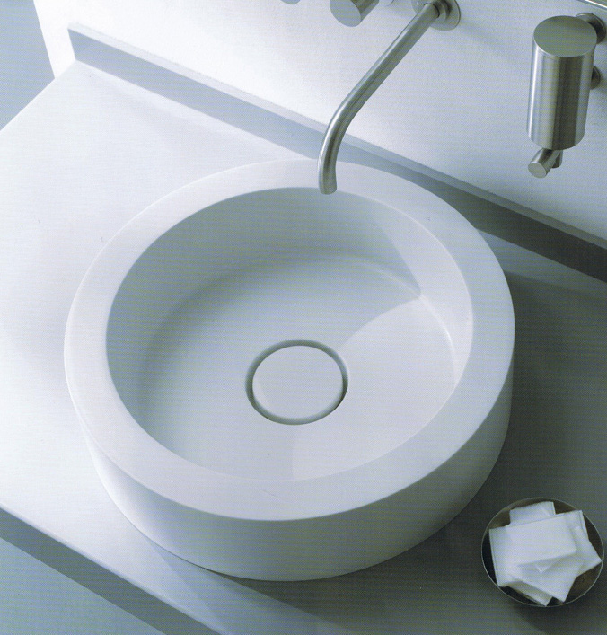 Ausgefallene Waschbecken Gäste WC Farbe Weiss