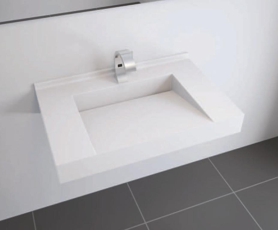 Waschbecken schräg